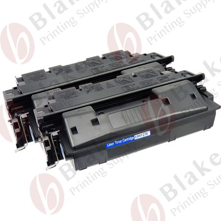 2 x HP Compatible 27X Black High-Yield Toner Cartridges (C4127X)