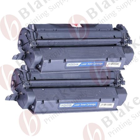 2 x HP Remanufactured 24A High-Yield Black Toner Cartridges (Q2624A)