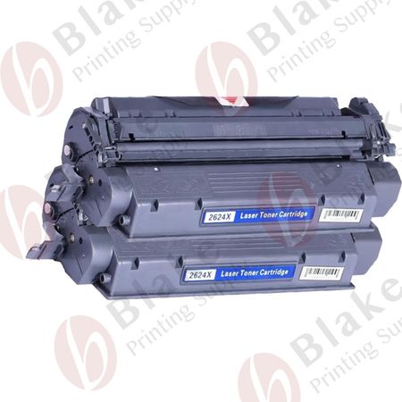 2 x HP Remanufactured 24X High-Yield Black Toner Cartridges (Q2624X)