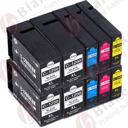 10 x Compatible Canon PGI-1200XL High-Yield Ink Cartridges