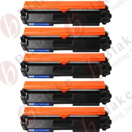 5 x Compatible Canon 051 Black High-Yield Toner Cartridges