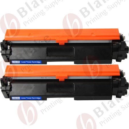 2 x Compatible Canon 051H Black High-Yield Toner Cartridges (2169C001)