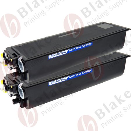 2 x Compatible Brother TN570 Black High-Yield Toner Cartridges (Replaces TN540)