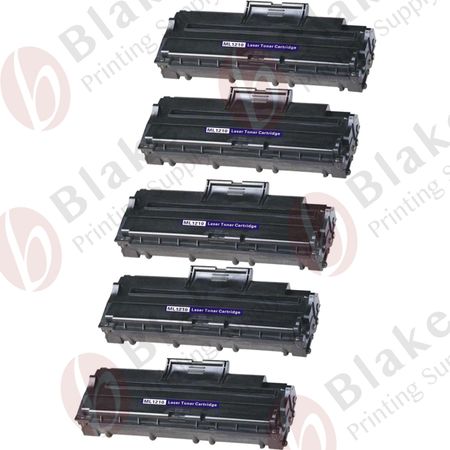 5 x Remanufactured Samsung ML-1210D3 Black Laser Toner Cartridges