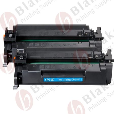 2 x Compatible Canon 057 Black Compatible Toner Cartridges (3009C001)