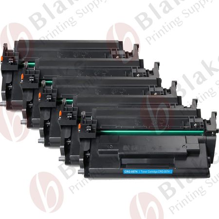 5 x Compatible Canon 057H High Yield Black Compatible Toner Cartridges (3010C001)