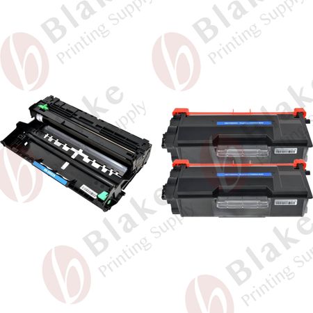 3 Pack Compatible Brother TN850 & DR820 High-Yield Toner & Drum Cartridges