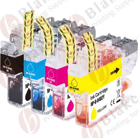 Set of 4 Compatible Brother LC402 XL High Yield Ink Cartridges