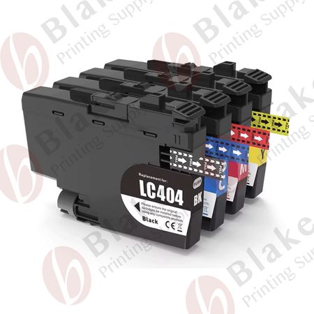 Set of 4 Compatible Brother LC404 XL High Yield Ink Cartridges