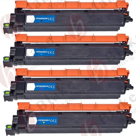 Set of 4 Compatible Brother TN229XL High Yield Laser Toner Cartridges