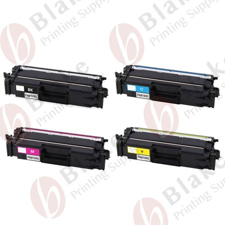 Set of 4 Compatible Brother TN810XL High Yield Laser Toner