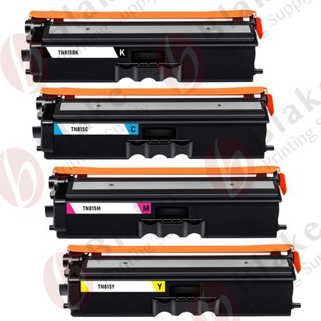 Set of 4 Compatible Brother TN815 Super High Yield Laser Toner