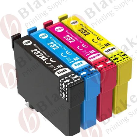 Set of 4 Compatible Epson 232 XL High Yield Ink Cartridges