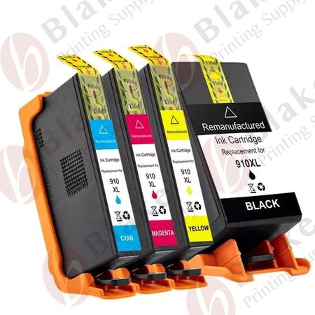 Set of 4 Compatible HP 910 XL High Yield Ink Cartridges