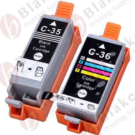 Compatible 2 Pack Canon PGI-35 & CLI-36 Ink Cartridges