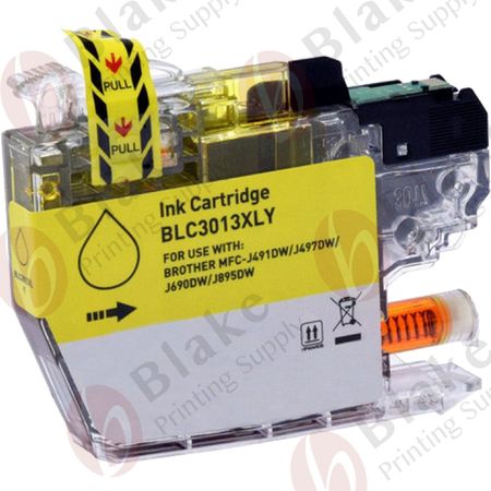 Compatible Brother LC-3013Y Yellow High Yield Ink Cartridge (Replaces LC-3011Y)