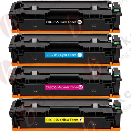 4 Pack Compatible Canon 055 Toner Cartridges