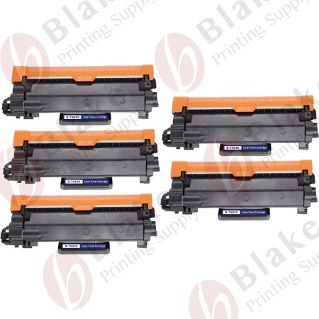 Set of 5 Compatible Brother TN830 Laser Toner Cartridge