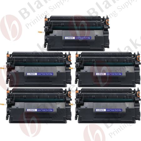 Set of 5 Compatible Canon 070 Laser Toner Cartridge (5639C001)