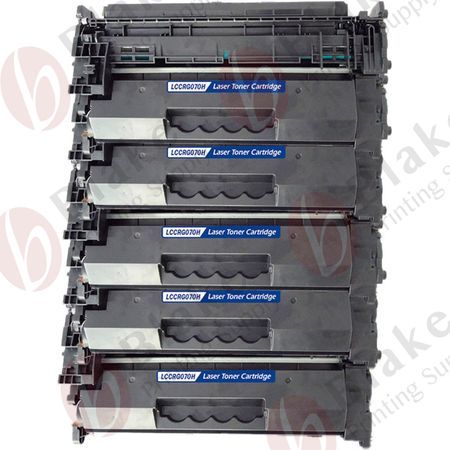 Set of 5 Compatible Canon 070H High Yield Laser Toner Cartridge (5640C001)