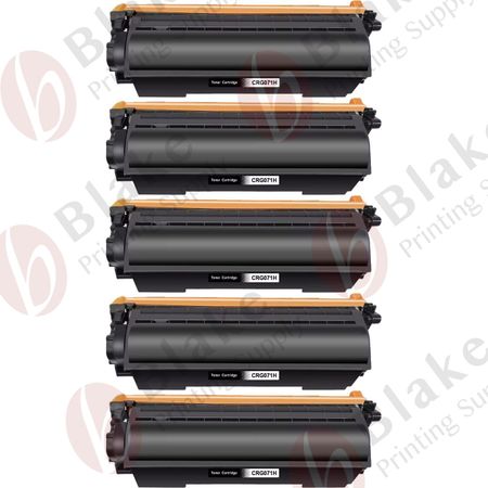 Set of 5 Compatible Canon 071H High Yield Laser Toner Cartridge (5646C001)