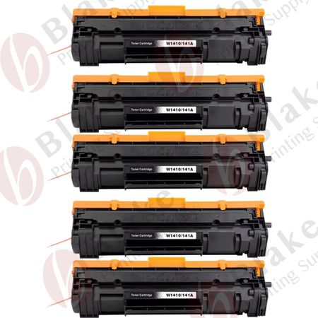 Set of 5 Compatible HP 141A Laser Toner Cartridge (W1410A)