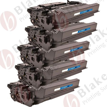 Set of 5 Compatible HP 89X High Yield Laser Toner Cartridge (CF289X)