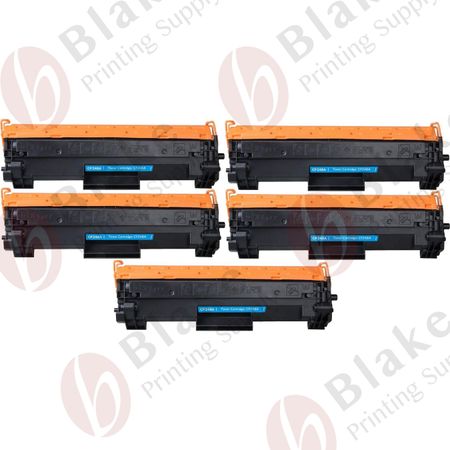 5 Pack Compatible HP 48A Black Laser Toner Cartridge (CF248A)