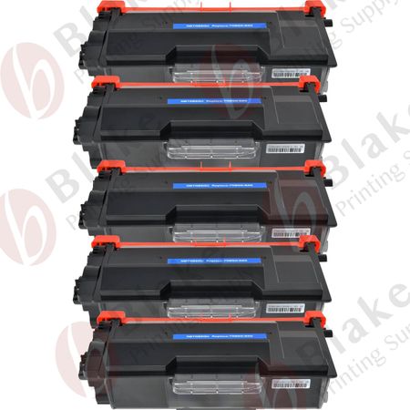 5 Pack Brother Compatible TN850 Black High-Yield Toner Cartridge (Replaces TN820)