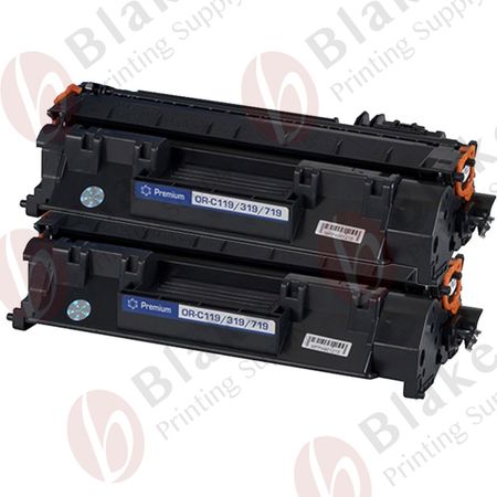 2 x Compatible Canon 119 Black Toner Cartridges (3479B001AA)