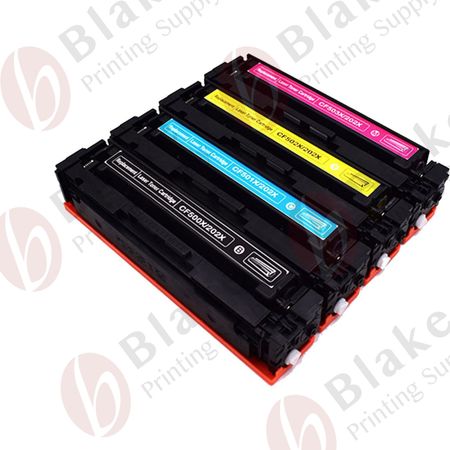 Set of 4 Compatible HP 202X High Yield Toner Cartridges