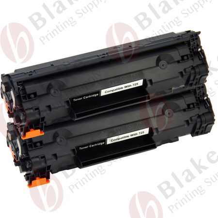 Set of 2 Compatible Canon 125 Black Toner Cartridges (3484B001AA)