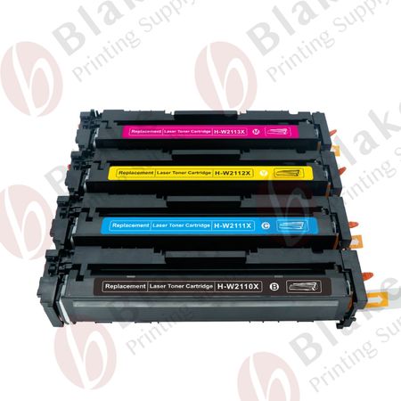 Set of 4 Compatible HP 206X High Yield Laser Toner