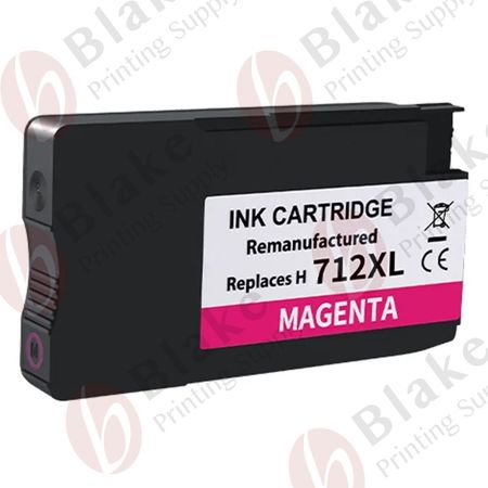 Compatible HP 712 Magenta High Yield Ink Cartridge (3ED68A)