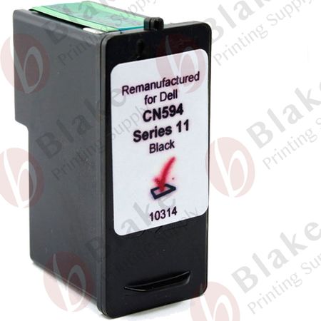 Remanufactured Dell Series 11 Black High-Yield Ink Cartridges (310-9682)