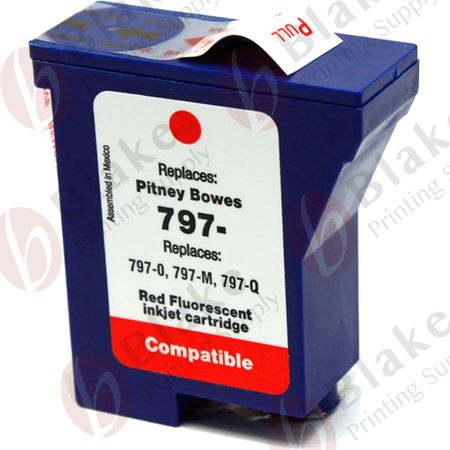 Compatible Pitney Bowes 797-0 Fluorescent Red Ink Cartridge