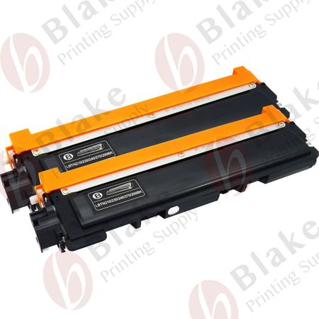 Set of 2 Compatible Brother TN-210BK Black Toner Cartridges