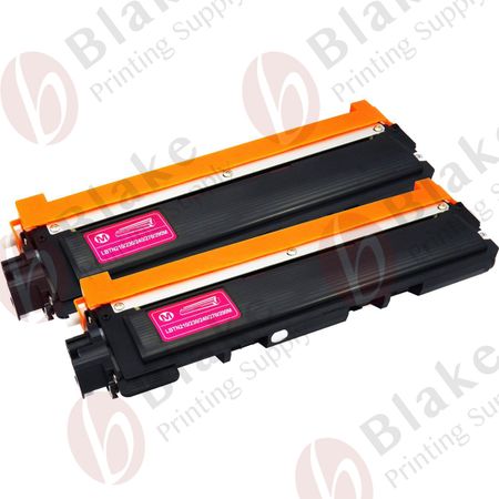 Set of 2 Compatible Brother TN-210M Magenta Toner Cartridges