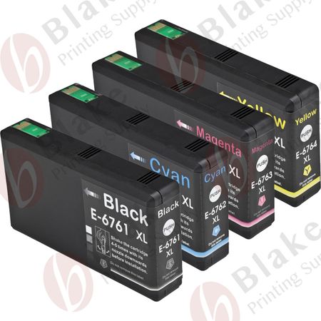 Set of 4 Compatible Epson 676XL High Yield Ink Cartridges