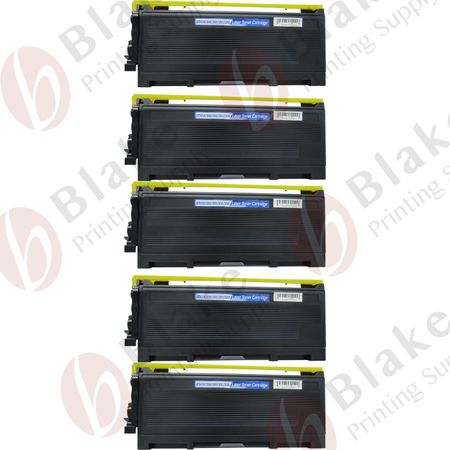 5 Pack Compatible Brother TN350 Black Laser Toner Cartridges