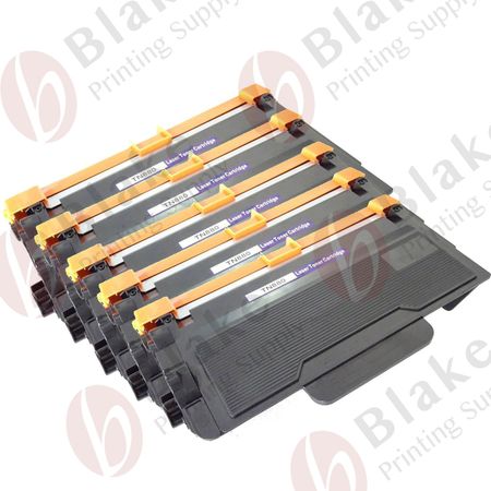 5 Pack Compatible Brother TN880 Black Super High-Yield Toner Cartridge