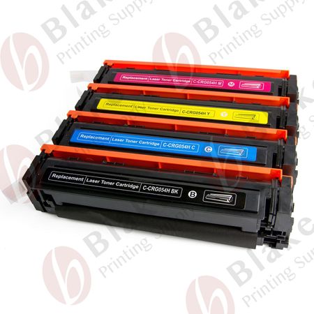 Set of 4 Compatible Canon 054H High Yield Toner Cartridges